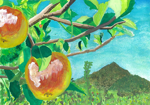 群馬名月と戸神山