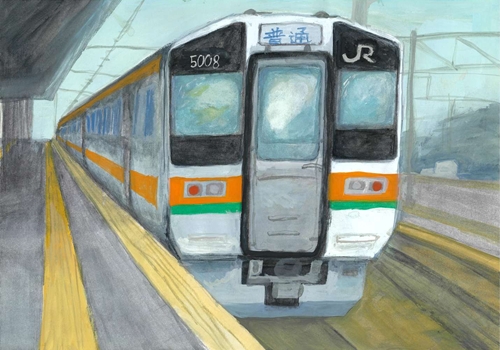 沼田駅の電車到着